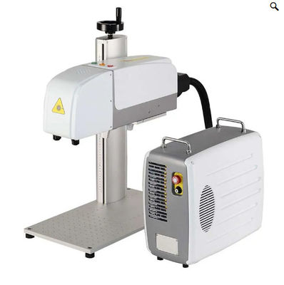 50W 3D Fiber Laser Marker Machine voor roestvrijstalen metalen gebogen oppervlak