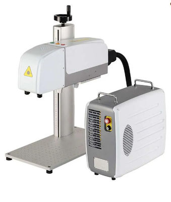 50W 3D-vezellasermarkeermachine voor gebogen oppervlak van roestvrij staal